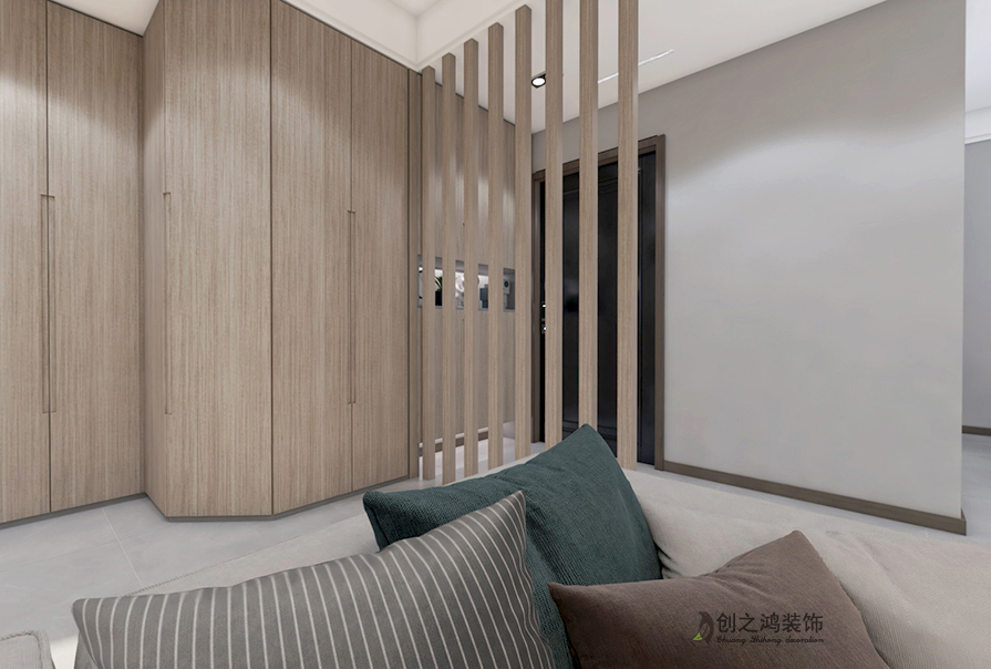 卓越云門126㎡原創(chuàng)現(xiàn)代簡(jiǎn)約裝修案例