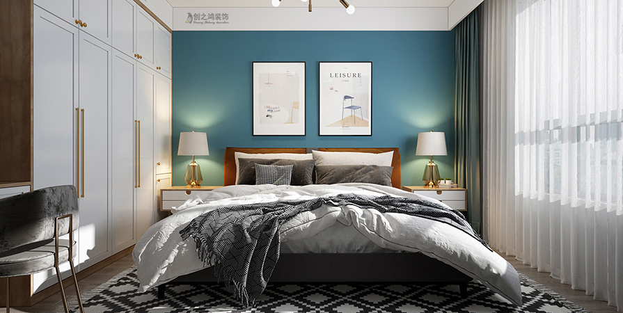 融創(chuàng)御園109㎡清新北歐風(fēng)格裝修實(shí)景圖！