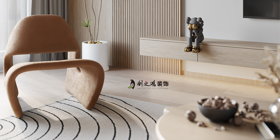 中國鐵建·花語瀾廷77㎡日式風(fēng)格兩居室裝修案例