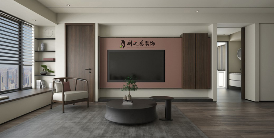 格調(diào)榴園99㎡現(xiàn)代簡(jiǎn)約風(fēng)兩居室裝修案例